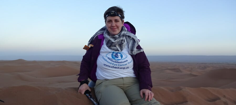 Desert trek for Kitty