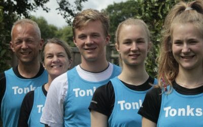 Family of 5 in Great North Run
