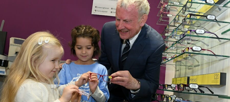 CHECT ambassadors at Vision Express in Lincoln