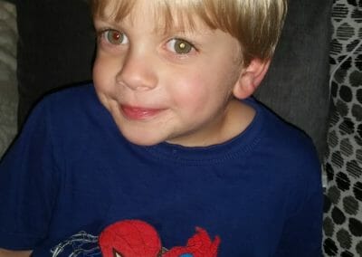 A glow spotted in Noah's eye