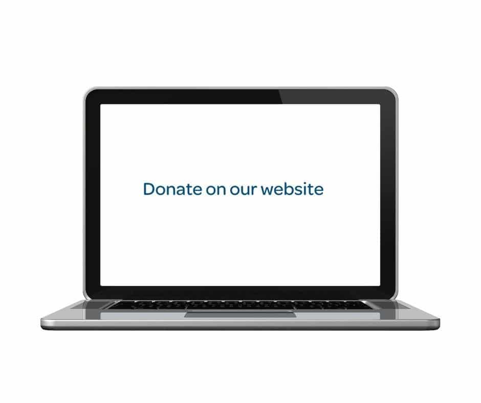 Donate via our website Donate via our website