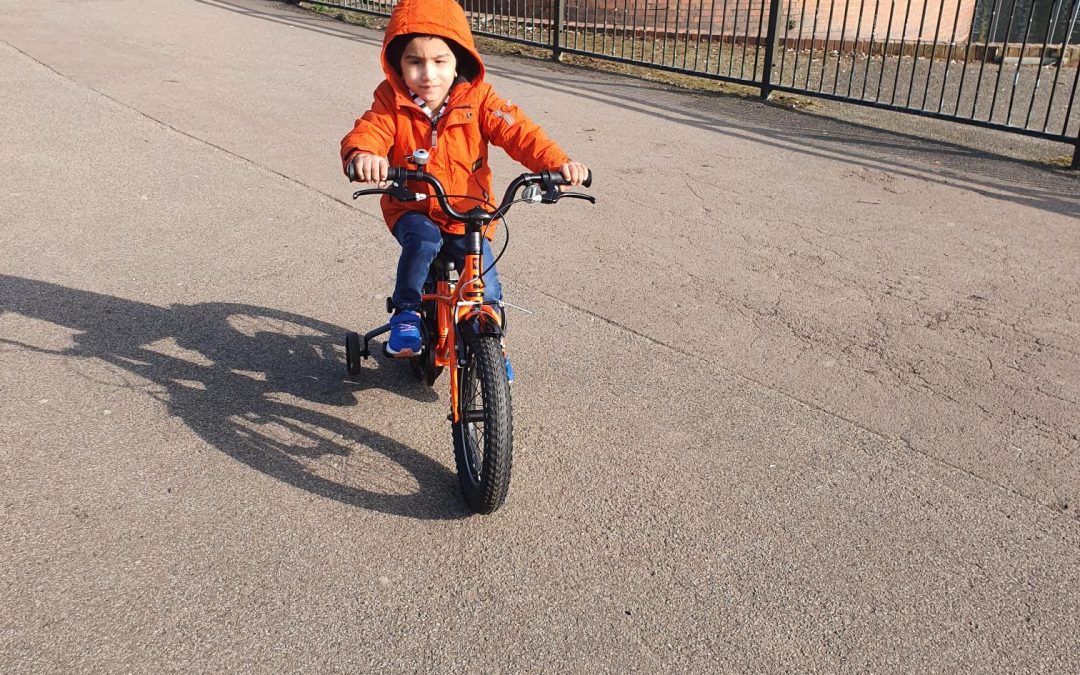 Zain’s first bike!