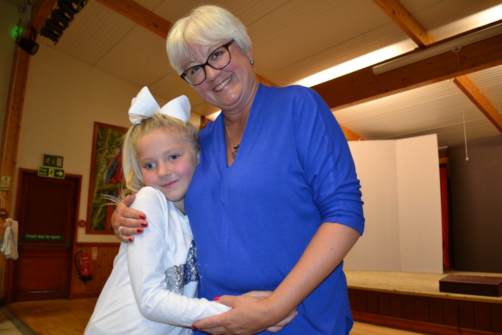 Lesley with a member with Rb