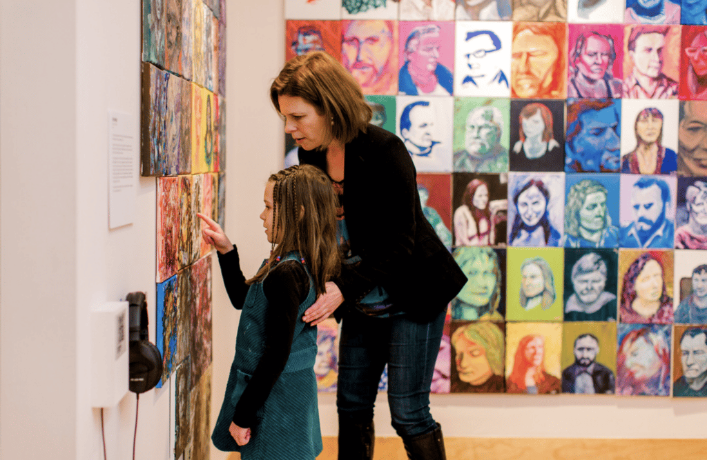 Portraits by Bruce Horak in a gallery