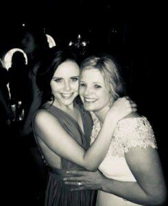 Sonia is hugging her friend