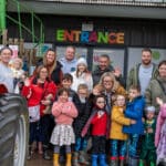 A group photo at the family day