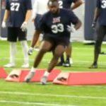 Michael partaking in sport. Michael had retinoblastoma as a child