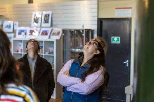 Everybody is looking up