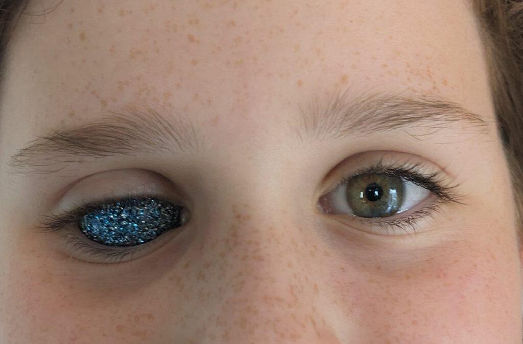 Ivy’s glittery eye!