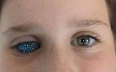 Ivy’s glittery eye!