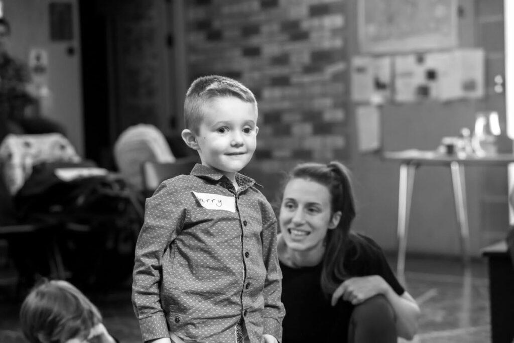Harry and mum at a CHECt support event