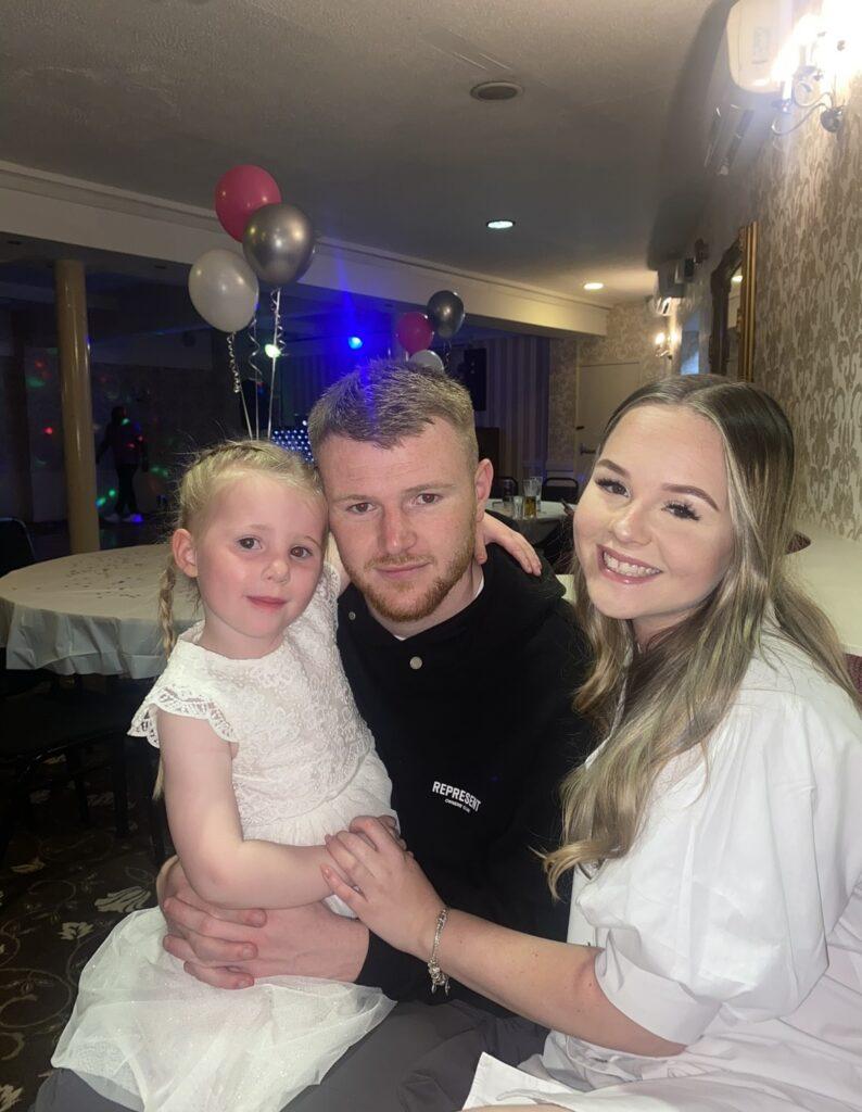 Esmae with her parents