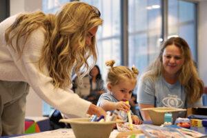 Nadine is playing with Robyn