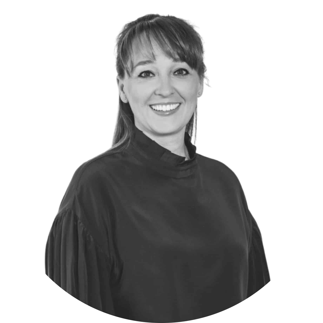 Black and white image of Michelle Boothroyd