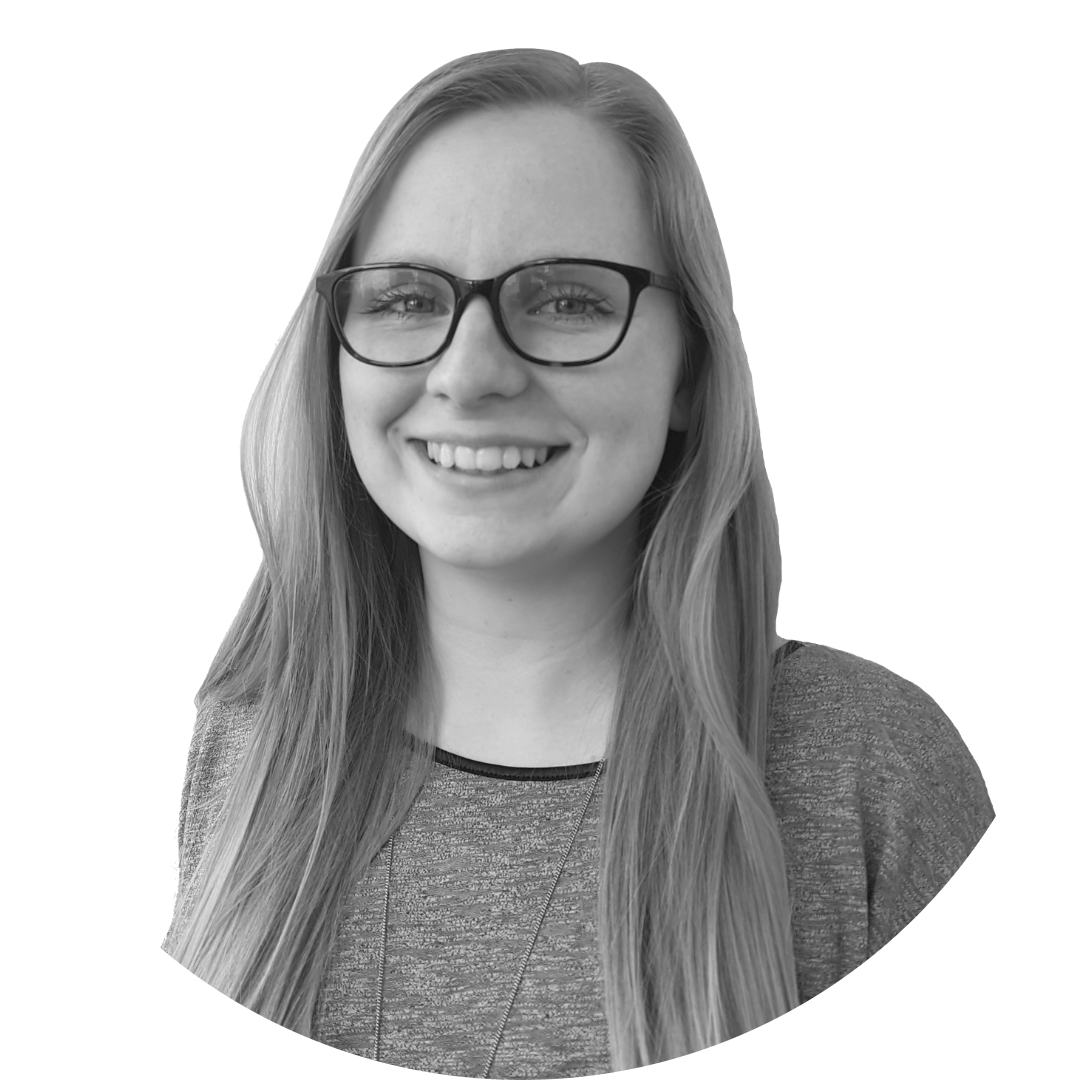 Black and white image of Beth Lardner