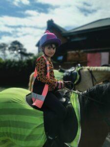 Martha is horseriding