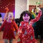 Children running and smiling