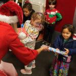 Children receiving gifts
