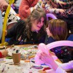 A mum and son are talking