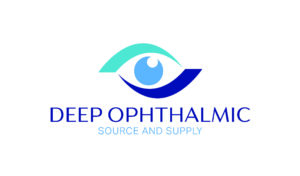 Deep Ophthalmic's logo is an eye icon above the text Deep Ophthalmic, Source and Supply.